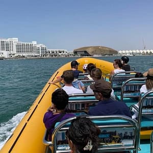 75-Minute Yas Island Speedboat tour from Yas Bay at Yas Bay Waterfront, Abu Dhabi, United Arab Emirates 75-Minute Yas Island Speedboat tour from Yas Bay at Yas Bay Waterfront