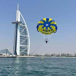 Dubai Parasailing: Experience with Burj Al Arab Sights at Jumeirah Mosque, Dubai, United Arab Emirates Dubai Parasailing: Experience with Burj Al Arab Sights at Jumeirah Mosque