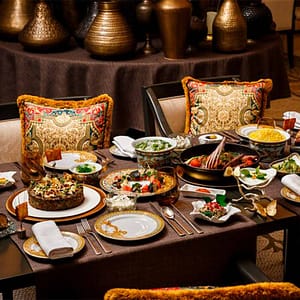 Enigma: A Taste of Persia at Versace Dubai at Palazzo Versace Dubai at Jaddaf Waterfront, Dubai, United Arab Emirates Enigma: A Taste of Persia at Versace Dubai at Palazzo Versace Dubai at Jaddaf Waterfront