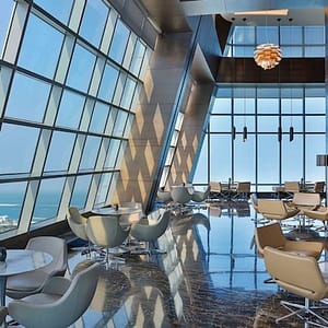 Etihad Tower Observation Deck at Etihad Towers, Abu Dhabi, United Arab Emirates Etihad Tower Observation Deck at Etihad Towers