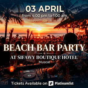Beach Bar Party at Sifawy Boutique Hotel, Muscat – Nightlife Beach Bar Party at Sifawy Boutique Hotel