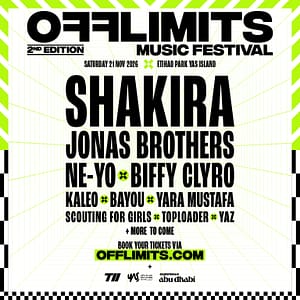 OFFLIMITS Music Festival – Headlining Shakira in Abu Dhabi – Festivals OFFLIMITS Music Festival - Headlining Shakira in Abu Dhabi Festivals
