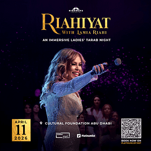 RIAHIYAT with Lamia Riahi – An Immersive Ladies’ Tarab Night in Abu Dhabi – Concerts RIAHIYAT with Lamia Riahi – An Immersive Ladies’ Tarab Night in Abu Dhabi Concerts