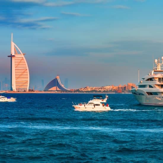 Palm Jumeirah, Burj Al Arab & Dubai Marina: 99-minute Premium Boat Tour at Spinneys, Dubai, United Arab Emirates Palm Jumeirah